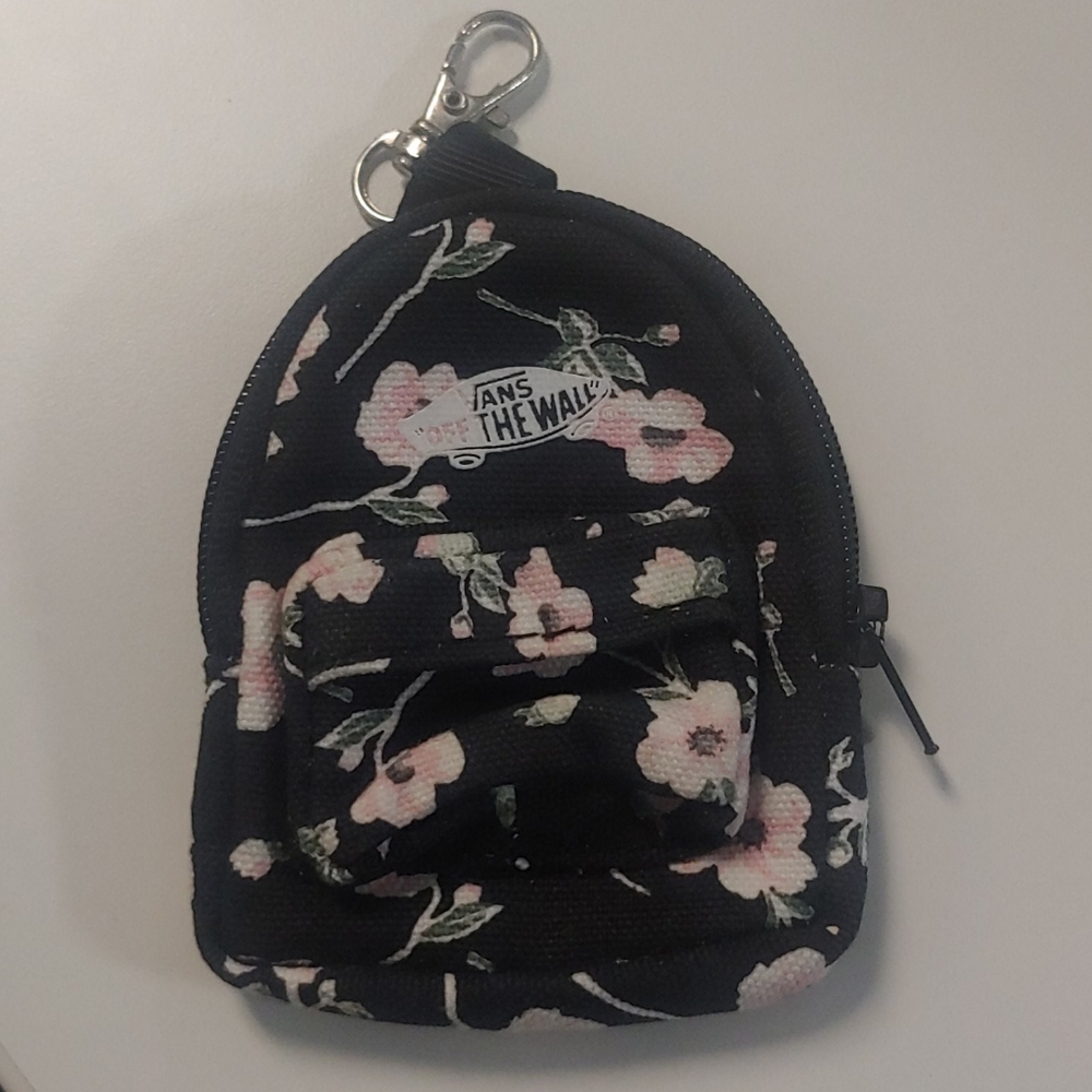 Vans Floral Backpack Keychain
